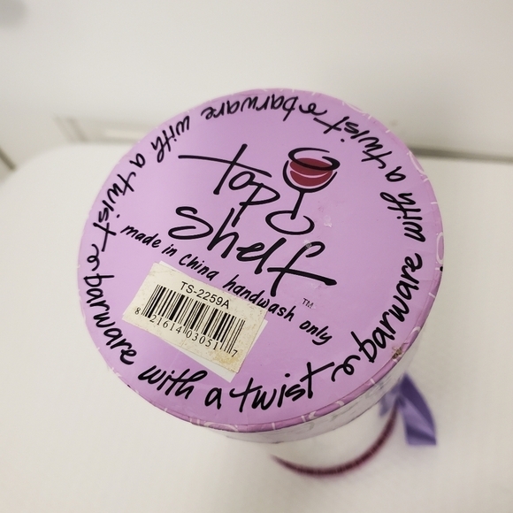 Top Shelf "Why Limit Happy to an Hour?" Wine Glass, all occasion gift - Picture 3 of 10